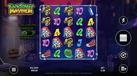 Backstreet Mayhem slot screenshot 1