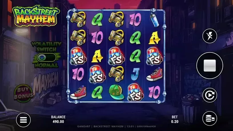 Backstreet Mayhem slot screenshot 1