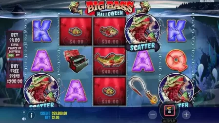 Big Bass Halloween slot screenshot 2