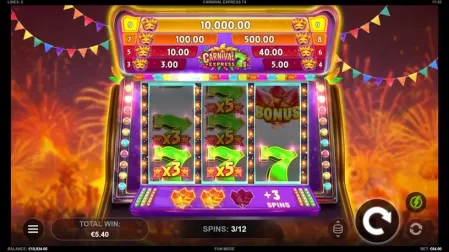 Carnival Express 7s slot screenshot 4