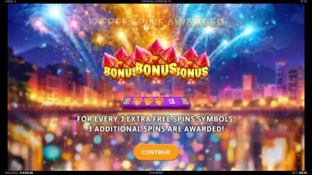 Carnival Express 7s slot screenshot 2