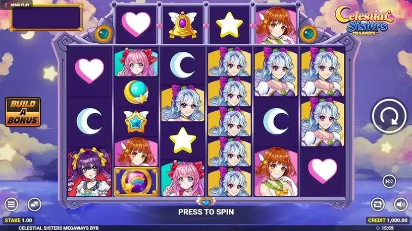 Celestial Sisters Megaways slot screenshot 1