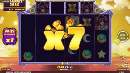 Celestial Sisters Megaways slot screenshot 4
