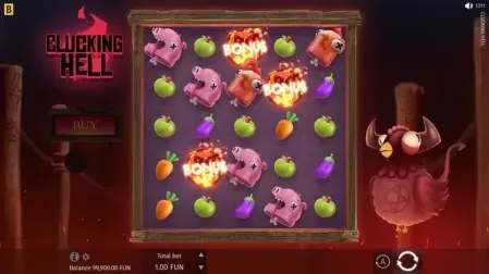 Clucking Hell slot screenshot 2