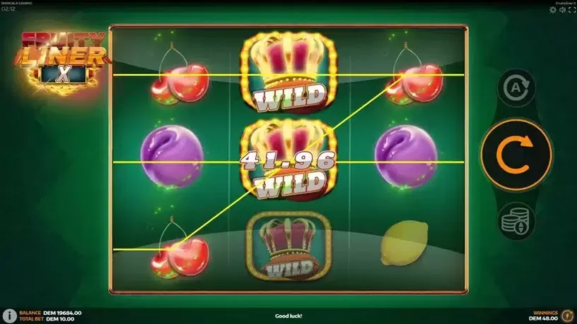 Fruityliner X slot screenshot 2