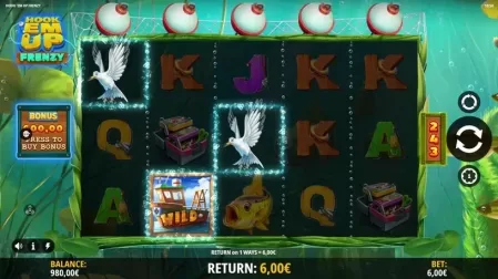 Hook'em Up Frenzy slot screenshot 2