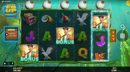 Hook'em Up Frenzy slot screenshot 3