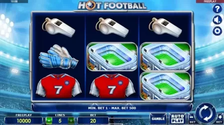 Hot Football slot screenshot 1