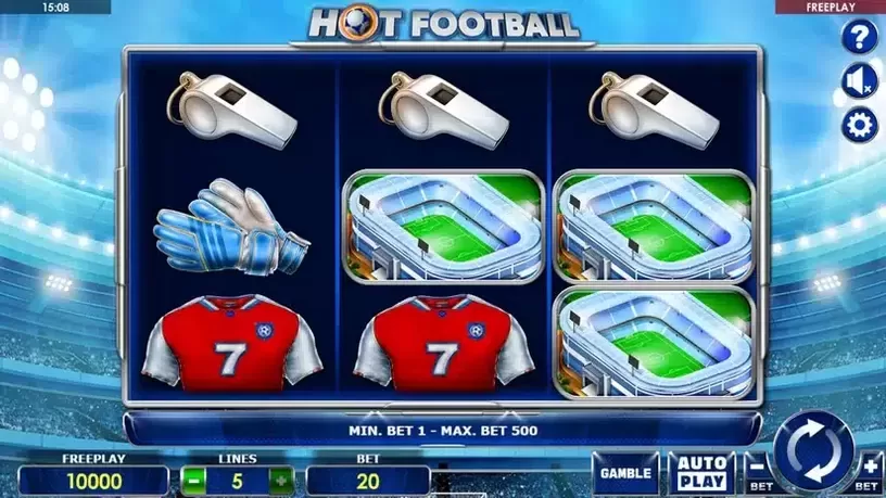 Hot Football slot screenshot