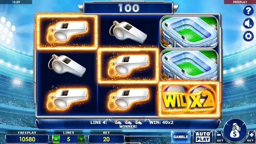 Hot Football slot screenshot