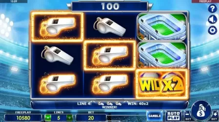 Hot Football slot screenshot 4