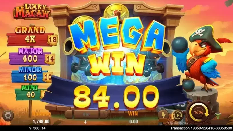 Lucky Macaw slot screenshot 5