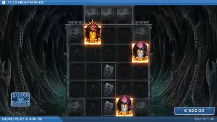 Nightmaker slot screenshot 2