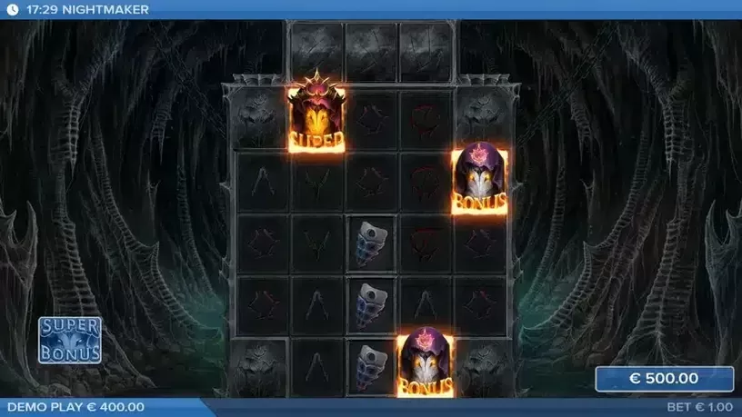 Nightmaker slot screenshot 2