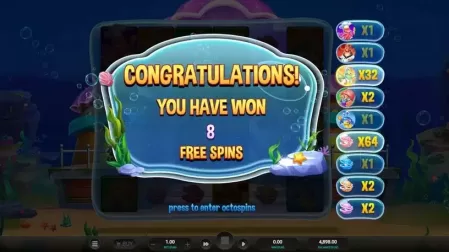 Octo’s Crab Shack slot screenshot 4