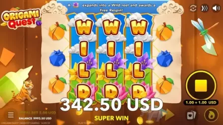 Origami Quest slot screenshot 3