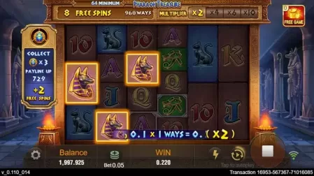 Pharaoh Treasure slot screenshot 4