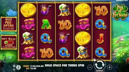 Pot of Fortune slot screenshot 1