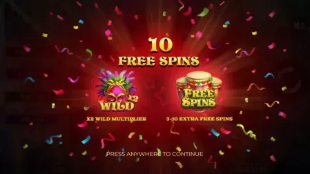 Samba Stars: Hold the Spin slot screenshot 3