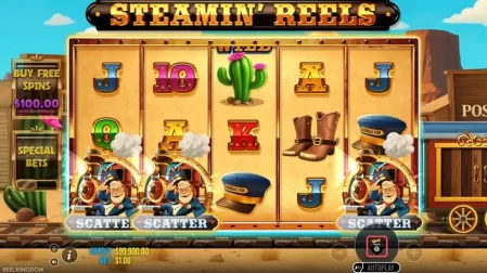 Steamin’ Reels slot screenshot 2