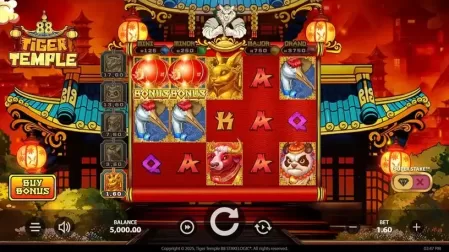 Tiger Temple 88 slot screenshot 1