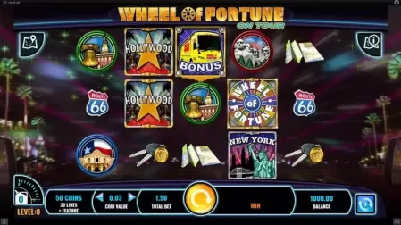 Wheel of Fortune on tour slot screenshot 1