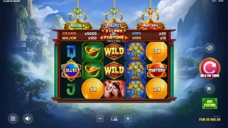 3 Claws Of Fortune slot screenshot 1