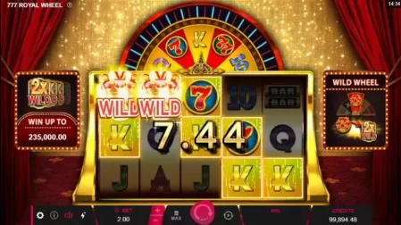 777 Royal Wheel slot screenshot 2