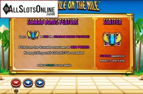Paytable 3. A While On The Nile from NextGen