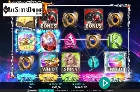Multiplier win screen. Amazing Alchemist from Leander Games