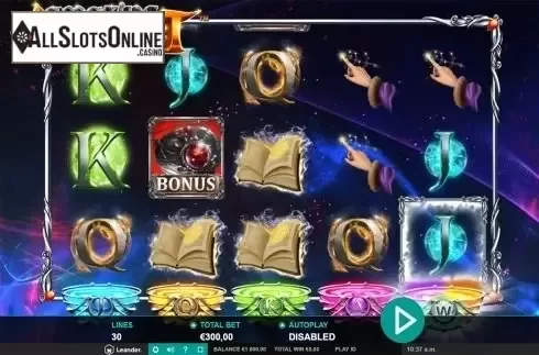 Reels screen. Amazing Alchemist from Leander Games