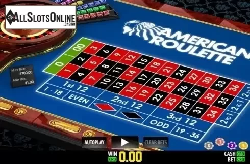 Game Screen 1. American Roulette Pro (World Match) from World Match