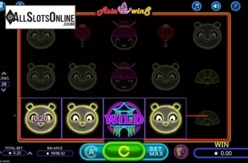 Wild Win screen. Asia Wins from Booming Games
