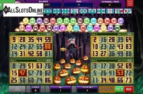 Cash Screen. Bingo Bruxaria from Caleta Gaming