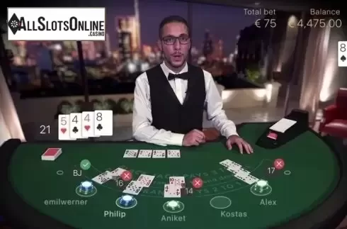 Game Screen. Blackjack Standard Live Casino from NetEnt