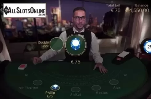 Game Screen. Blackjack Standard Live Casino from NetEnt