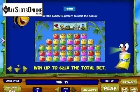 Paytable 3. Bugs Party from Play'n Go