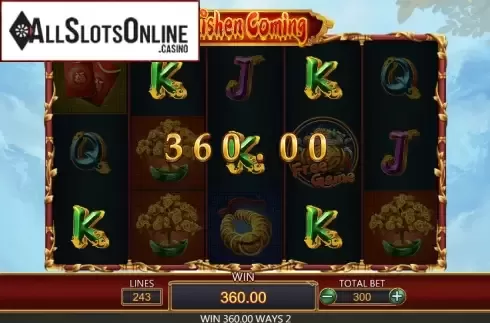 Win Screen 3. Caishen Coming from Dragoon Soft