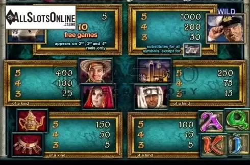 Screen4. Casablanca Moonlight from Casino Technology