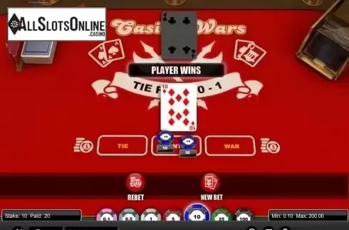 Game Screen. Casino Wars (1X2gaming) from 1X2gaming