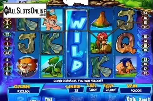 Reels screen. Caveman from Espresso Games