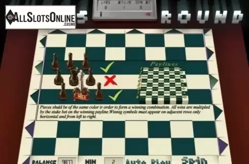 Paytable 2. Chess Round from BetConstruct