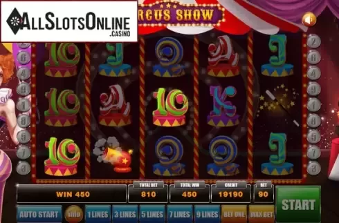 Win Screen. Circus Show from Aspect Gaming