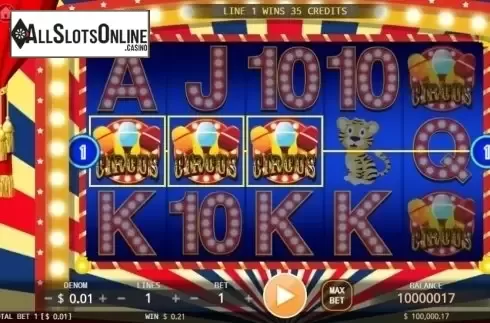 Win screen. Crazy Circus (KA Gaming) from KA Gaming