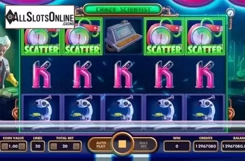 Reel Screen 1. Crazy Scientist (NetGame) from NetGame