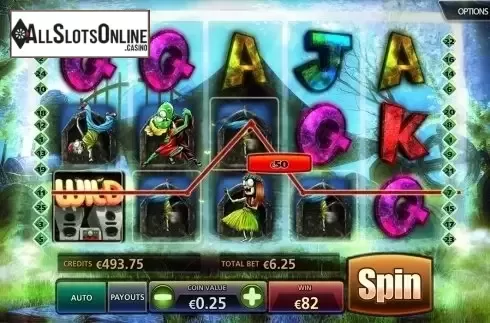Wild win screen. Dancin' Zombies from BetConstruct