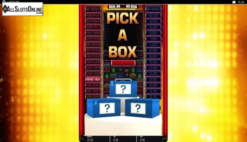 Bonus Game 2. Deal Or No Deal: Double Action from Blueprint