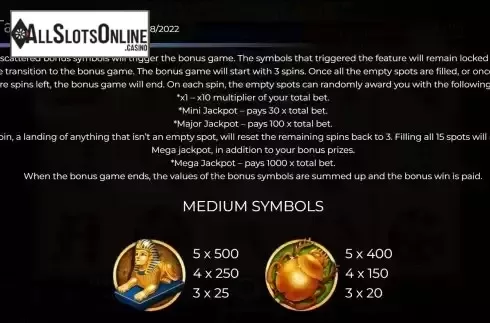 Game Features screen 3