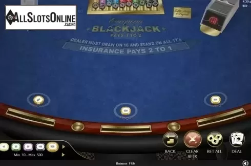 Game workflow . European Blackjack (Espresso Games) from Espresso Games