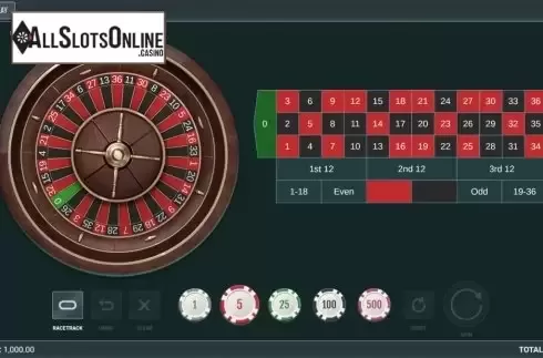 Start Screen. European Roulette (Woohoo) from Woohoo